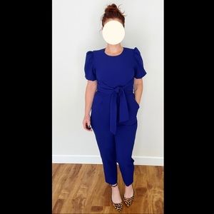 Eliza J / royal blue jumpsuit